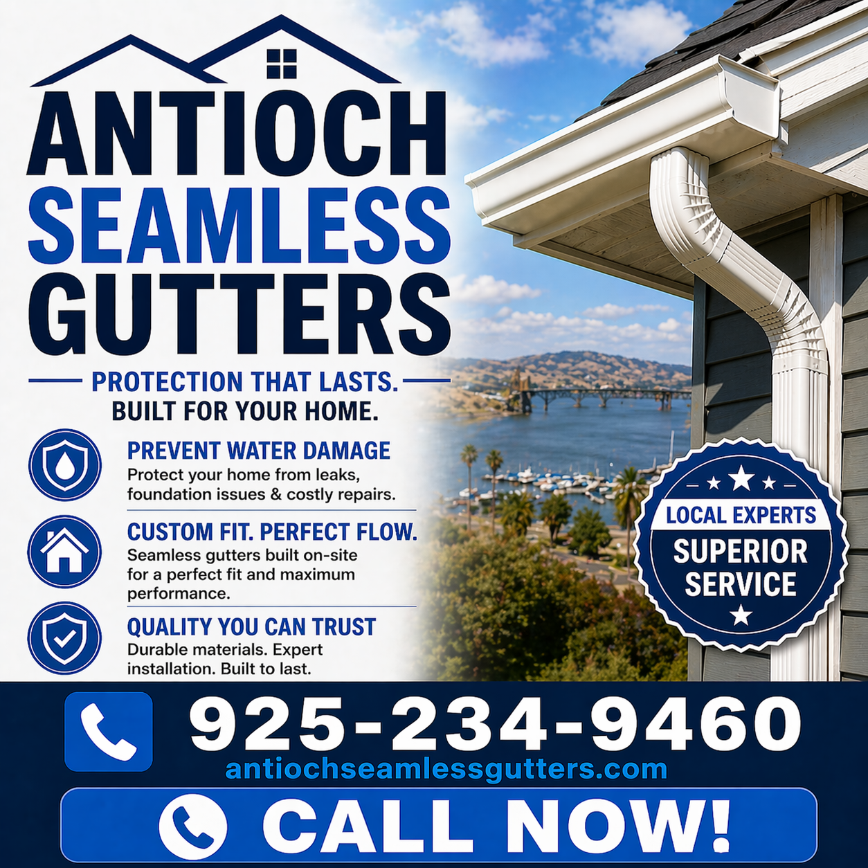 Antioch Seamless Gutters